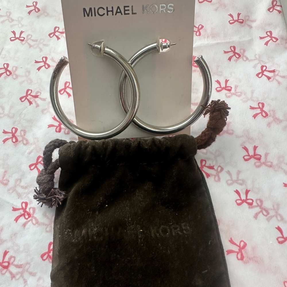 Michael Kors Sterling silver Hoop Earrings